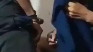 Village girl’s first blowjob MMS with her horny cousin