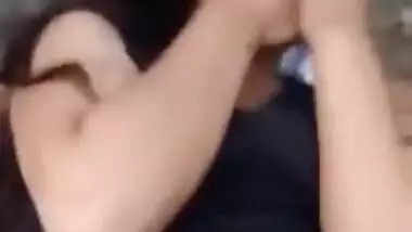 Bangla wench tries not to moan taking Desi XXX cock in the woods