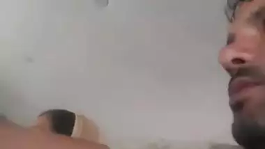 Rural desi lady kissed and boobs sucked in car