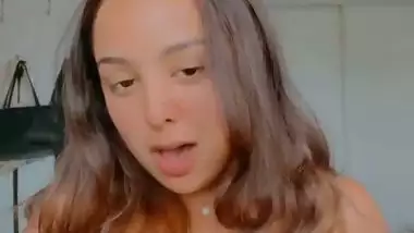 Viral Instagram influencer boobs show and pressing