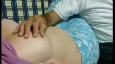 Porn mms clip of Gorgeous bhabi with young devar in hotel room