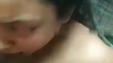 Big boob Kolkata slut gives an Indian blowjob and drinks cum