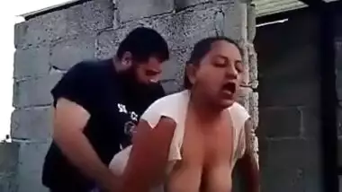 Sri Lankan Office Lady Hard Fucked from Behind on a Rooftop (Very Horny)