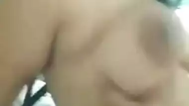 Young man can't calm down till he touches XXX boobs of Desi female