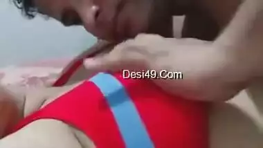 Desi aunty boobs sucking and fucked by husband