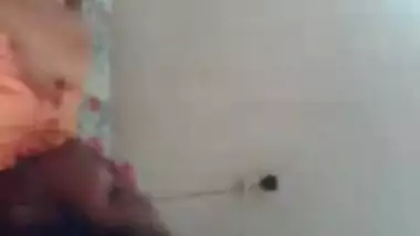 Southindian Mallu Girl's BIG Boobs sucking by her BF at home