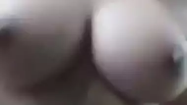 Fair big boobed Indian local girl