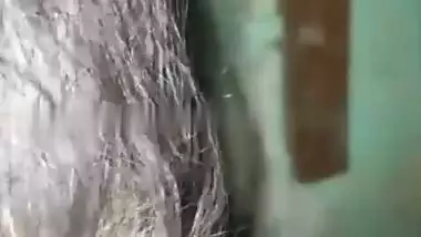 Village lady shows her naked boobs and butt for cash