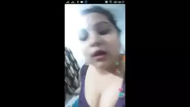 Curvy Busty Big Boobs Bhabi, Strips saree and show her melons ,Then show tummy slutty
