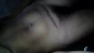 Dirty Indian slut holds camera in hand and pinches her naked nipple