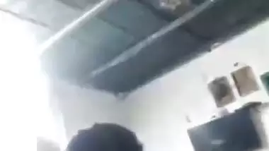 Horny Jija chews big boobs of Sali in a local bf video