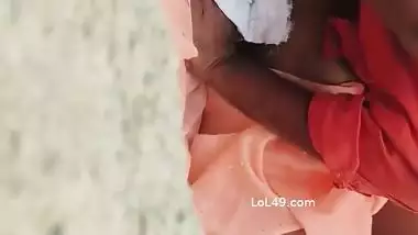 Telugu wife outdoor fucking with husband friend