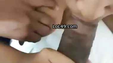 POV dick sucking video of hot boobs showing horny girl