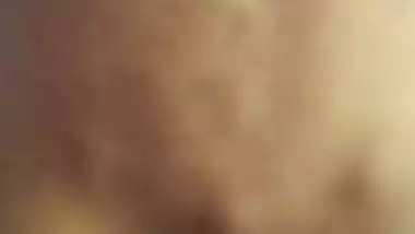 Girl in the reverse cowgirl position in the Tamil sex video