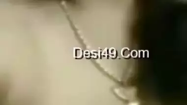 Horny male client jerks off to nude XXX tits of Desi MILF online