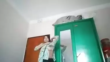 Desi gal with big XXX breasts sticks fingers into her juicy XXX twat