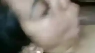 Horny wife blowjob and fucking by husband in night