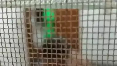 Huge boobs MILF naked in the bathroom viral MMS