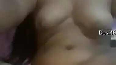 Today Exclusive-horny Desi Girl Showing Her Boobs And Fingering Part 6