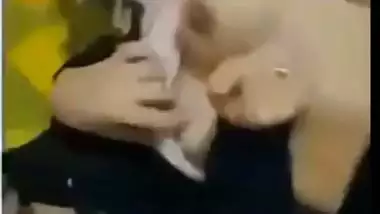 Guy records his Pakistani porn while fucking his hijabi GF