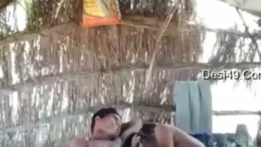 Cheating Indian wife outdoor sex with young office lover